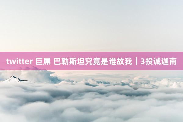 twitter 巨屌 巴勒斯坦究竟是谁故我｜3投诚迦南